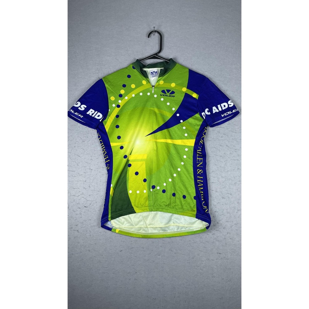 Voler Cycling Jersey Mens Medium AIDS Ride Booz-Allen & Hamilton Short Sleeve‎